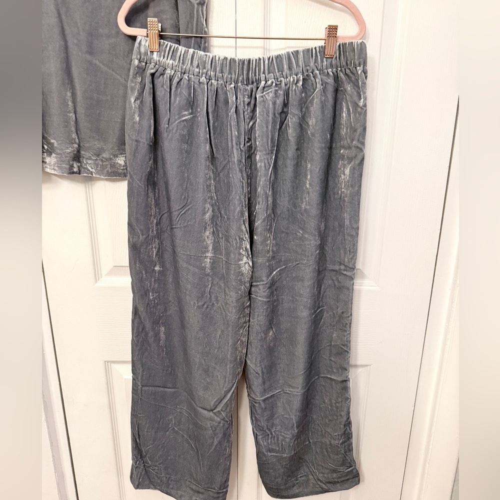 Gray Velvet Jumpsuit L - Picture 7 of 10
